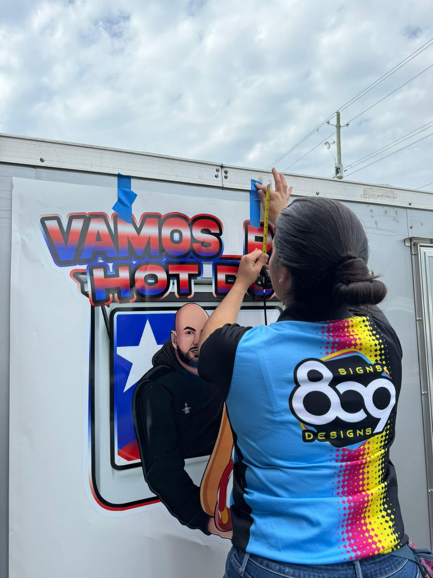 Vamos Pa'l Hot Dog food trailer